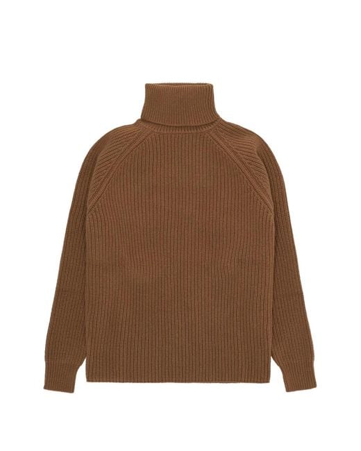 Fortela Brown Oslo Roll-Neck Sweater for men