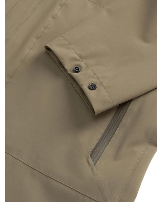 Woolrich Natural Two-Layer Overcoat for men