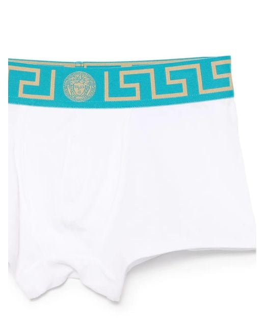 Versace Blue Greca Boxers for men