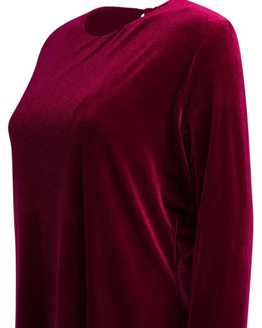 Semler Red Open Back Tie Dress