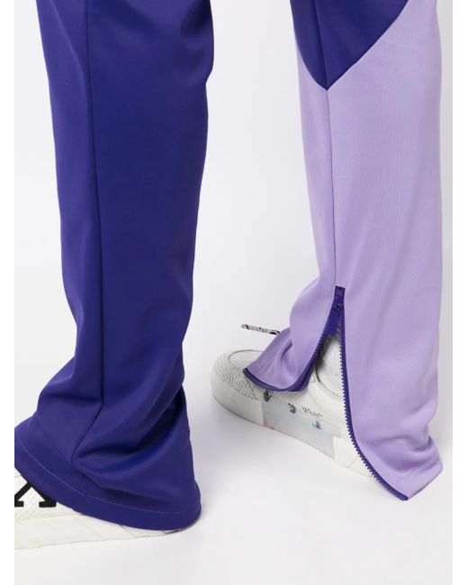 Off-White c/o Virgil Abloh Blue Colourblock Track Pants for men