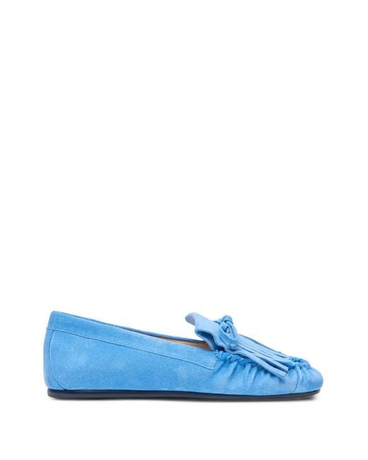Stuart Weitzman Blue Britt Loafer