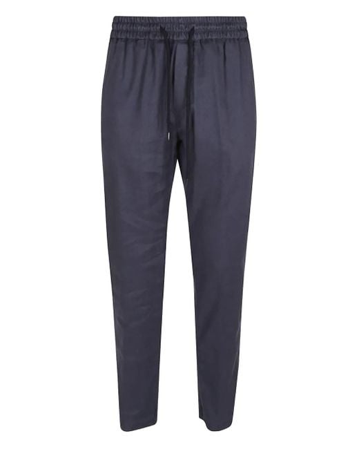 Dondup Blue Drawstring-Fastening Track Pants for men