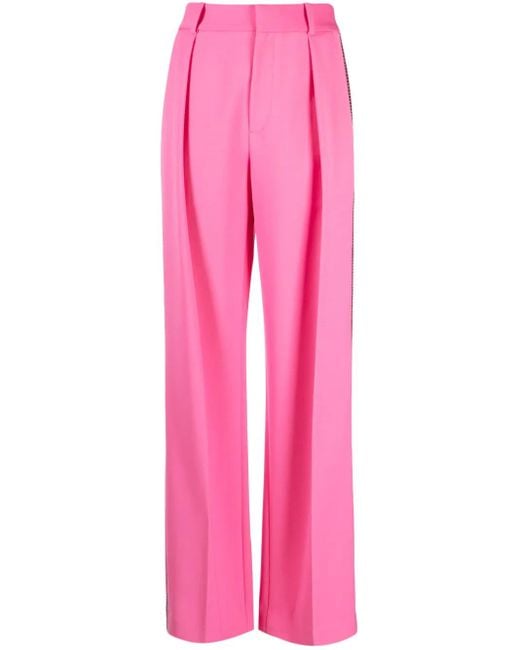 Area Palazzo Broek Verfraaid Met Kristallen in het Pink