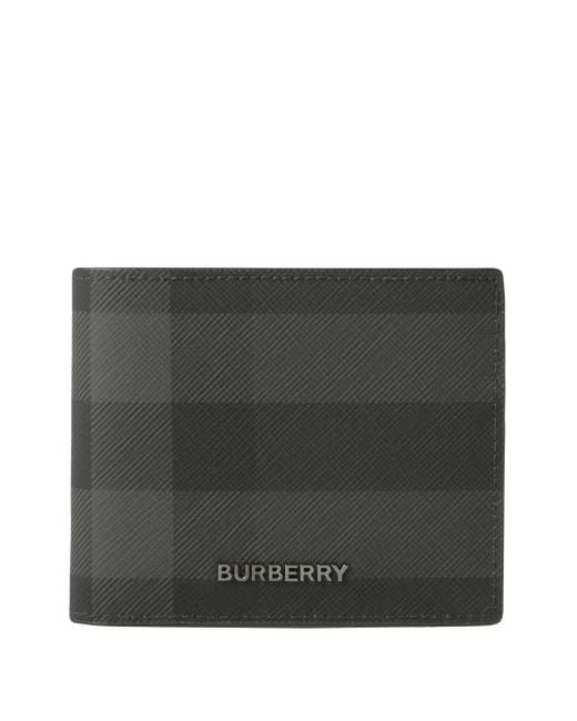 Burberry Black Checked Wallet for men