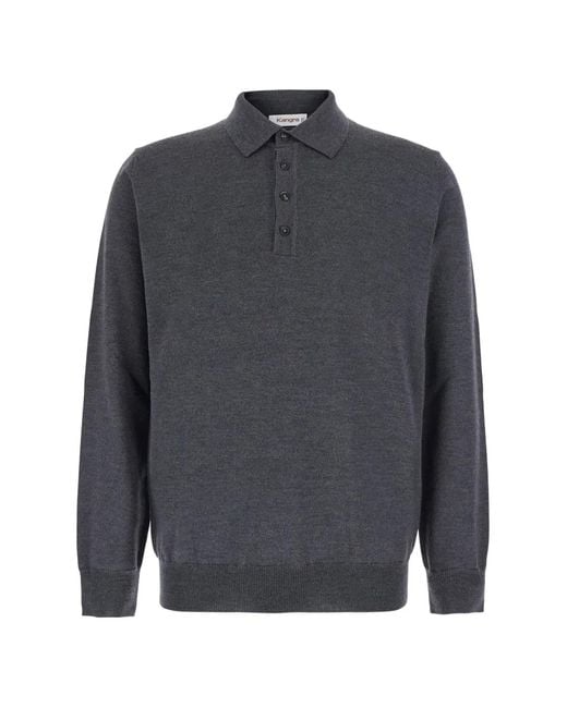Polo Con Botones Kangra de hombre de color Gray