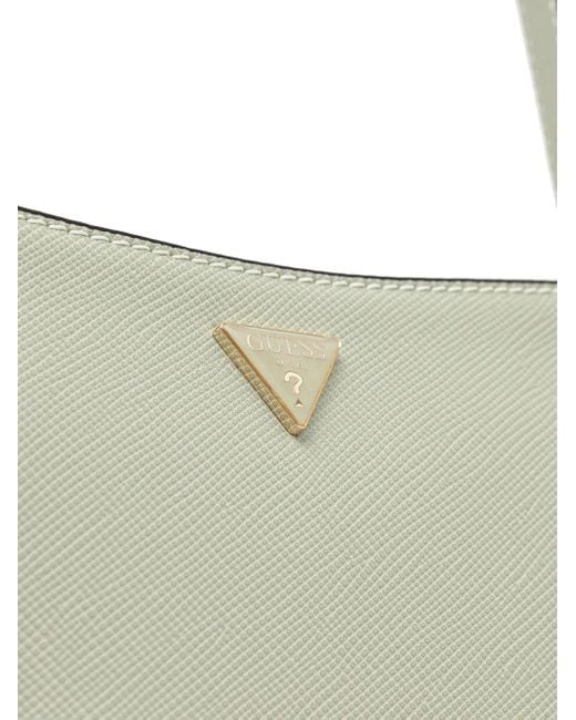 Guess Gray Rosalba Buckle Cross Body Bag
