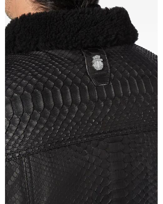 Billionaire Lammy Jas Met Python-Effect in het Black voor heren