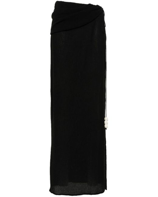 Falda con diseño asimétrico Magda Butrym de color Black