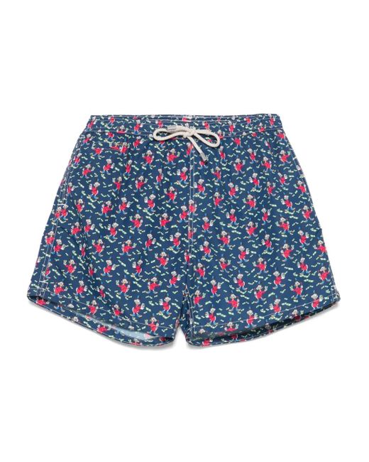 メンズ Mc2 Saint Barth X Disney Lightning トランクス水着 Blue