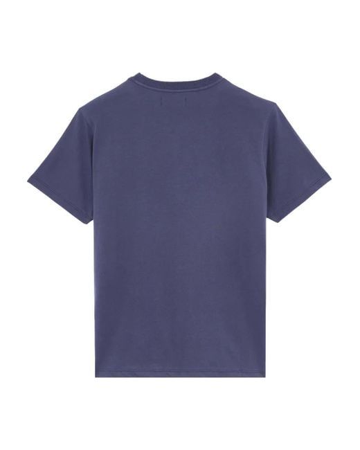 Vilebrequin Blue Turtle-Embroidered Cotton T-Shirt for men
