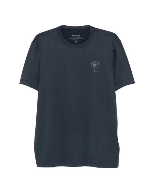 Blauer Blue Logo-Print Crew-Neck T-Shirt for men