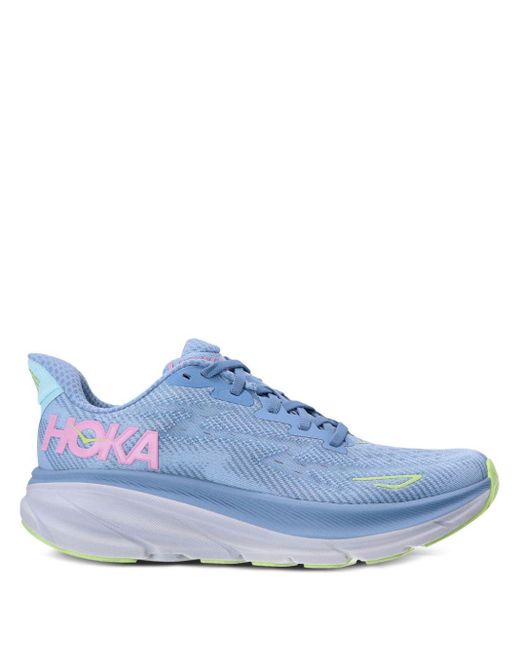 Hoka One One Blue Clifton 9 Low-top Sneakers