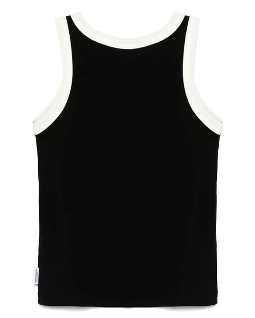 Chocoolate Black Ribbed Tank Top