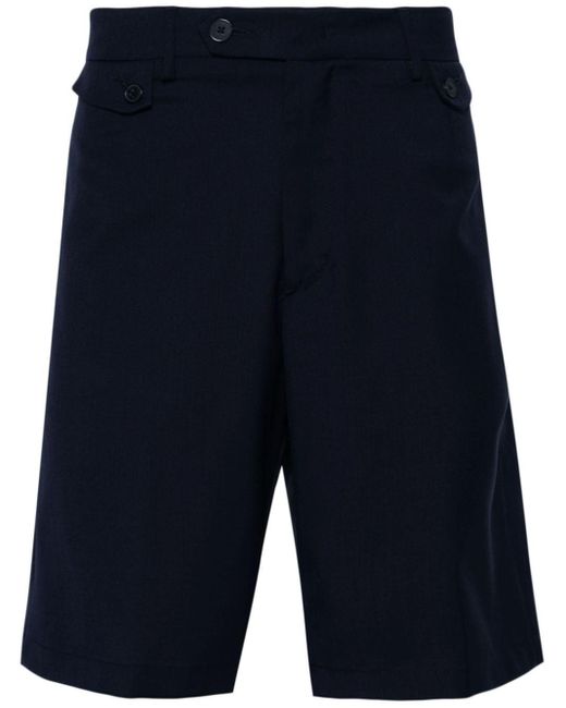 Shorts sartoriali con zip di Low Brand in Blue da Uomo