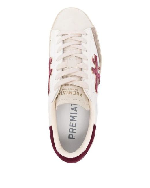 Premiata Pink Suede Sneakers