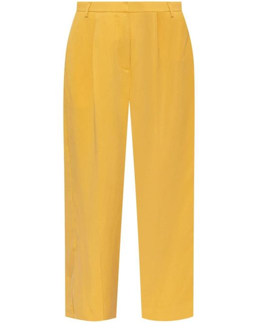 Munthe Yellow Kosmila Wide-leg Trousers