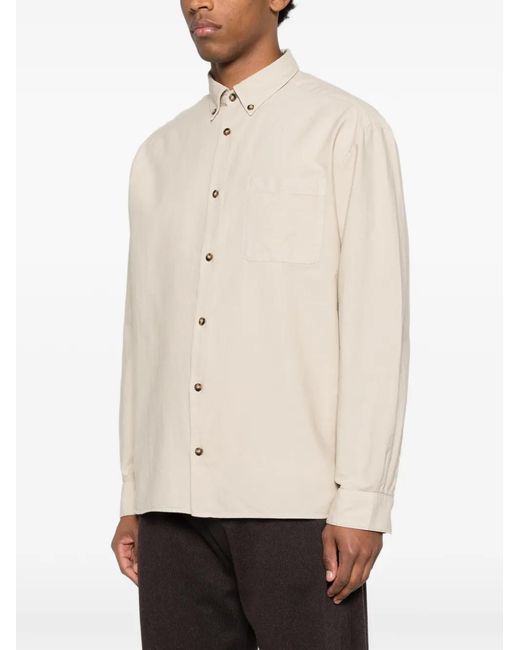 A.P.C. Natural Button Pocket Shirt for men