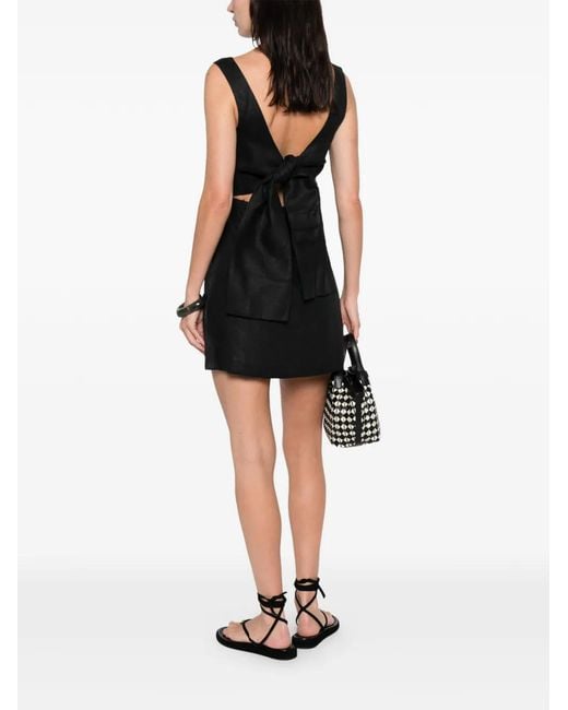 faithfull the brand black mini dress Faithfull | Women's Deboni Mini Dress Black - Final Sale