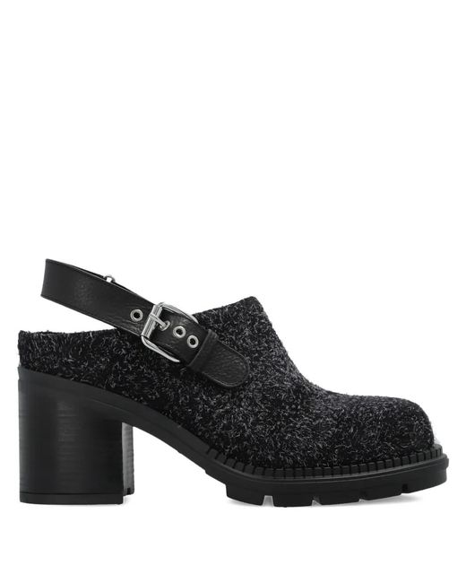 Agl Attilio Giusti Leombruni Black 85Mm Franky Buckle-Strap Mules