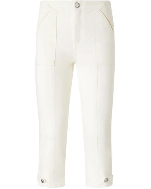 Pinko クロップドパンツ White