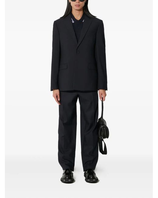424 Black Single-Button Blazer for men