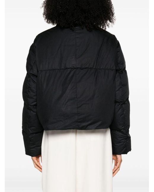 Canada Goose Garnet Cropped Puffer Jacket in het Black