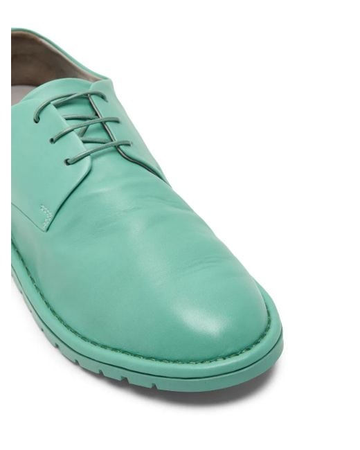 Marsèll Green Sancrispa Leather Derby Shoes for men