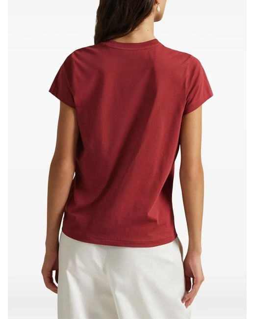 Polo Ralph Lauren Red Crewneck Logo T-Shirt
