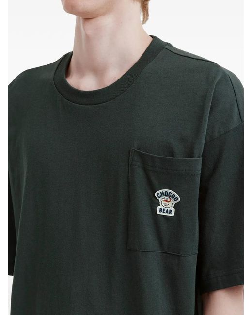 Chocoolate Black Patch-Pocket T-Shirt for men