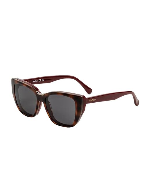 Max Mara Gray Cat-Eye Frame Glasses