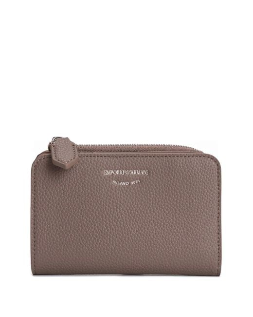 Emporio Armani Brown Zip Fastening Wallet