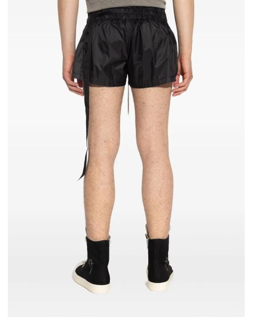 メンズ Rick Owens ドローストリング ショートパンツ Black