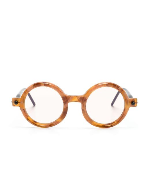 Kuboraum Brown P1 Brille mit rundem Gestell