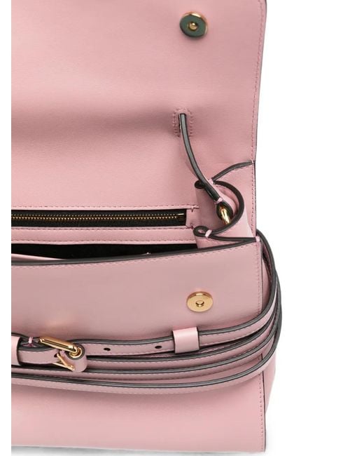 Moschino Pink Belt-Detail Tote Bag