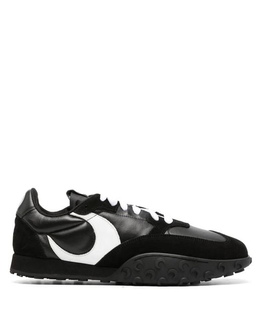 MARINE SERRE Black Ms-Rise 22 Leather Sneakers for men