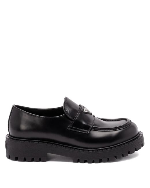 Prada Klassische Loafer in Black für Herren