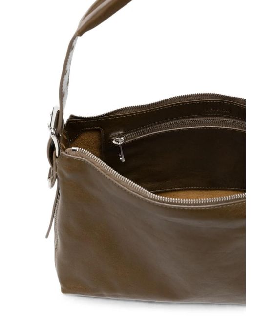 Lemaire Brown Leather Shoulder Bag