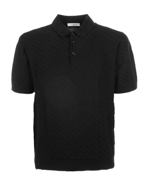 メンズ Paolo Pecora ポロシャツ Black