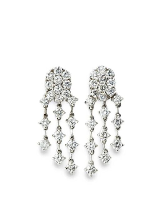 Andreoli White Diamond Chandelier Earrings
