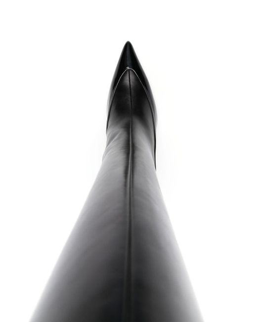 Givenchy Black Raven Stiefel aus Leder 80mm