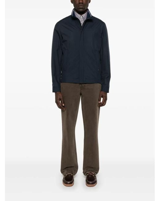 Paul & Shark Blue Typhoon Pertex Jacket for men