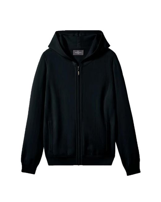 Bompard Blue Hoodie À Fermeture Zippée