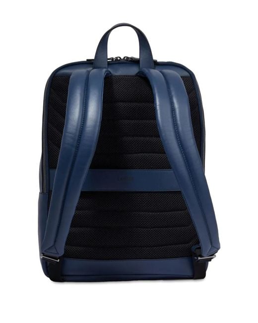 Lancel Blue Max De Leather Backpack for men