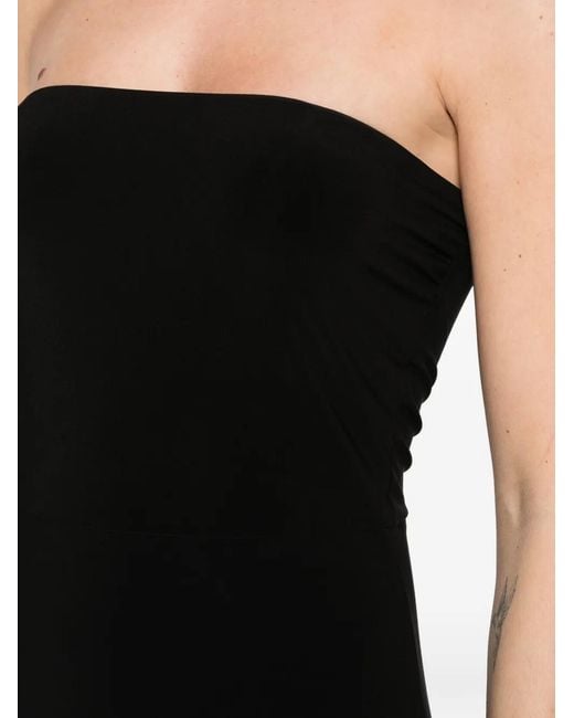 Norma Kamali Black Strapless Maxi Dress