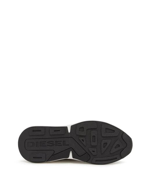 DIESEL White S-Serendipity Sport Panelled Sneakers for men
