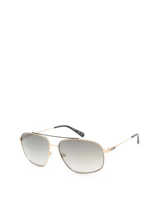 GUESS EYEWEAR Metallic Gradient Pilot-Frame Sunglasses for men