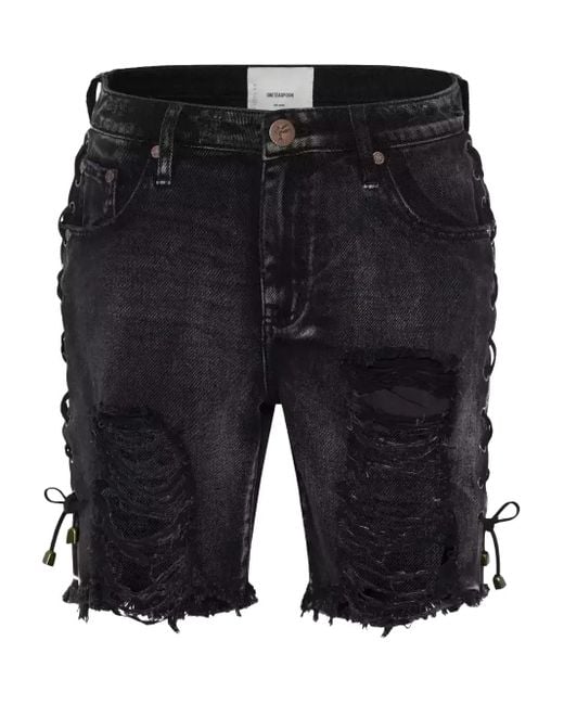 One Teaspoon Black Stevies Shorts