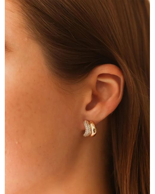 Dana Rebecca Brown Cynthia Rose Diamond Huggie Earrings