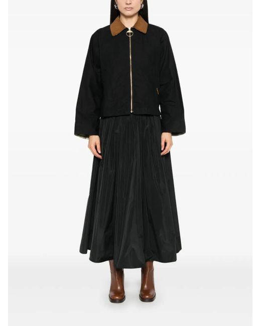 Barbour Black Catlin Cotton Rain Jacket